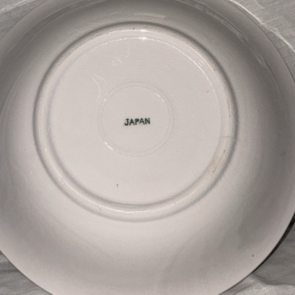 VTG Ceramic Porcelain Vegetable Salad Soup 10" Serving Bowl Japan Hand Painted - Picture 4 of 4